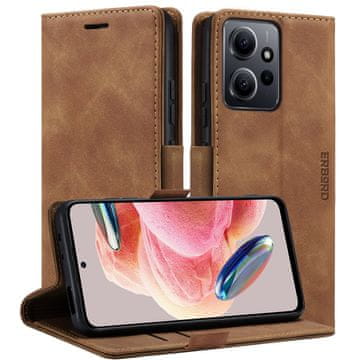 Overboard Futrola za Xiaomi Redmi Note 12 5G / Poco X5 5G, Vintage novčanik s preklopom, smeđa