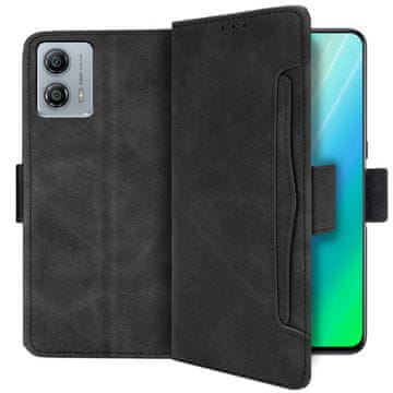 GS Preklopna futrola za Motorola Moto G53 5G, utor za karticu, crna