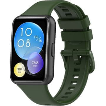 GS Silikonski remen za Huawei Watch Fit 2, zeleni