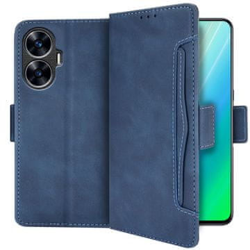 GS Realme C55 preklopna futrola, utor za karticu, plava