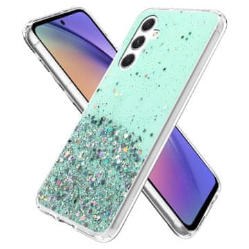 GS Maska za Samsung Galaxy A54 5G, svjetlucava, zelena