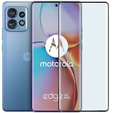 GS 3D kaljeno staklo za Motorola Edge 40 Pro, s crnim okvirom