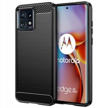 GS Futrola za Motorola Edge 40 Pro, karbonska, crna