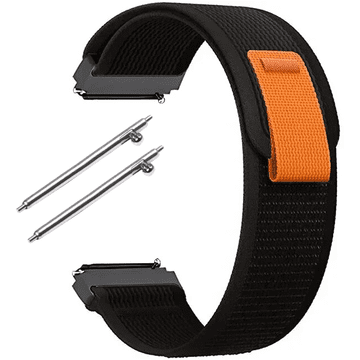 GS Univerzalni najlonski remen 22 mm, crna / narančasta