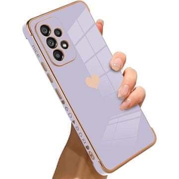 GS Maska za Samsung Galaxy A33 5G, Elektro srce, ljubičasta
