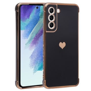 GS Futrola za Samsung Galaxy S21 FE, Elektro srce, crna