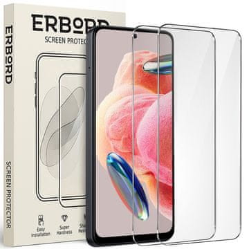Overboard 2x Kaljeno staklo za Xiaomi Redmi Note 12 4G/5G / POCO X5 5G, 9H tvrdo staklo, brzo