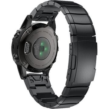 GS QuickFit narukvica za Garmin Fenix 5S/6S/7S, crna