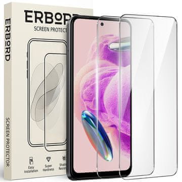 Overboard 2x Kaljeno staklo za Xiaomi Redmi Note 12S, 9H tvrdo staklo, staklo