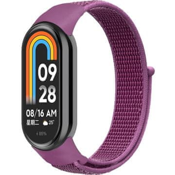 GS Najlonski remen za Xiaomi Smart Band 10 / 9 / 8, ljubičasti