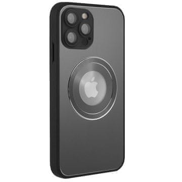GS MagSafe futrola za iPhone 12 Pro, rupa za Apple logo, siva