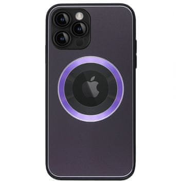 GS MagSafe futrola za iPhone 13 Pro Max, rupa za Apple logo, ljubičasta
