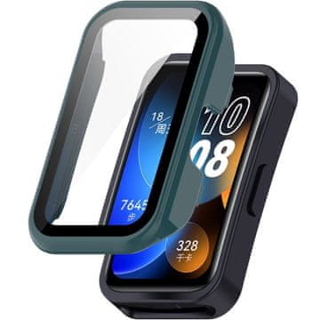 GS 2u1 futrola + kaljeno staklo za Huawei Band 8 / Huawei Band 9 / Huawei Band 10, zelena