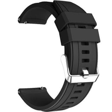 GS Univerzalni silikonski remen 22 mm, crni