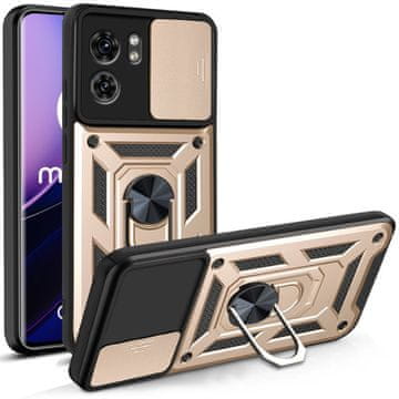 GS Oklopna futrola za Motorola Edge 40, CamShield Slide, zlatna