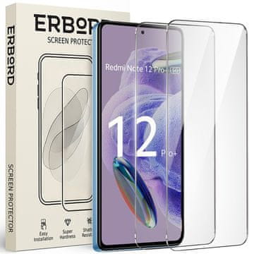 Overboard 2x Kaljeno staklo za Xiaomi Redmi Note 12 Pro+ 5G / 12 Pro 5G / POCO X5 PRO 5G, 9H tvrdo staklo, brzo