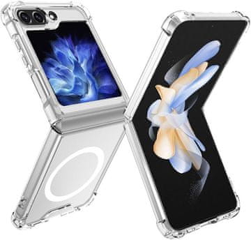 GS Samsung Galaxy Z Flip5 5G maskica za MagSafe, otporna na padove, magnetska, prozirna