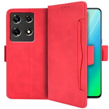 GS Preklopna futrola za Infinix Note 30 5G, utor za karticu, crvena