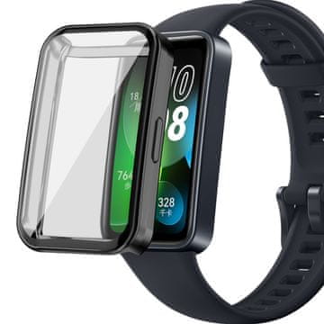 GS 2u1 futrola sa silikonskom zaštitom za Huawei Band 8 / Huawei Band 9 / Huawei Band 10, crna