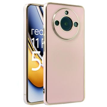 GS Futrola za Realme 11 Pro 5G / Pro+ 5G, Glamour CamShield, ružičasto zlatna