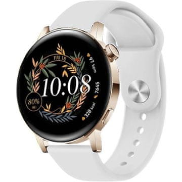GS Univerzalni silikonski remen 20 mm, bijeli