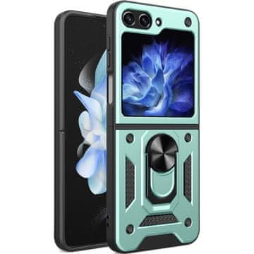 GS Oklopna maskica za Samsung Galaxy Z Flip5 5G, Nox Case Ring, zelena