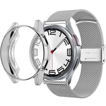 GS Narukvica + futrola za Samsung Galaxy Watch 6 Classic 43mm, srebrna