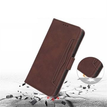 GS Preklopna futrola za Samsung Galaxy Z Fold 5 5G, utor za karticu, smeđa