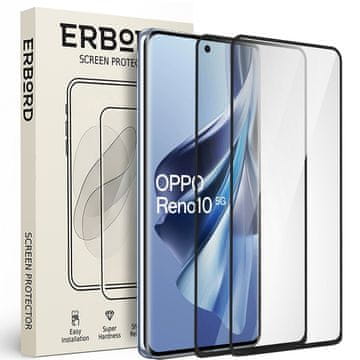 Overboard 2x kaljeno staklo za Oppo Reno 10 / 10 Pro, 3D full, staklo za cijeli ekran