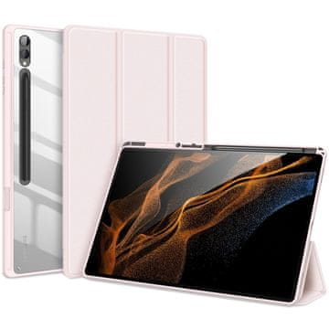 Dux Ducis futrola za Samsung Galaxy Tab S9 Ultra s držačem za olovku, svijetlo ružičasta
