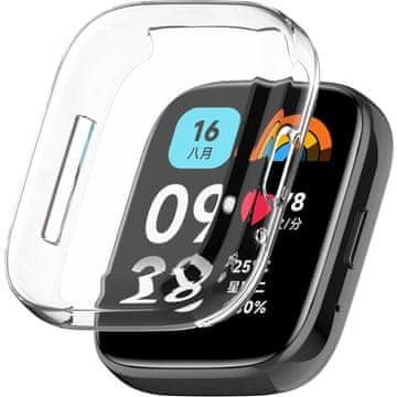 GS 2u1 futrola sa zaštitnom folijom za ekran za Xiaomi Redmi Watch 3 Active, prozirna