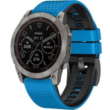 GS Silikonski remen Quickfit za Garmin 22 mm, plavo/crni