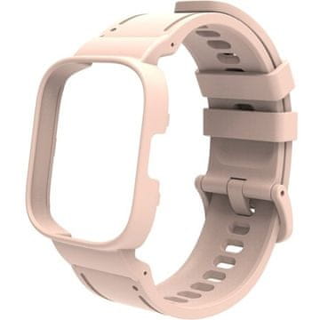 GS Silikonski remen s futrolom za Xiaomi Redmi Watch 3 Active, roza