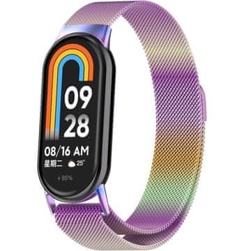 GS Milanski remen za narukvicu za Xiaomi Smart Band 10 / 9 / 8, višebojni