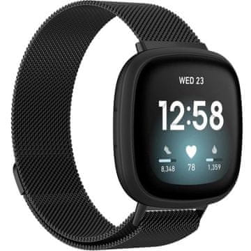 GS Narukvica za Fitbit Versa 4 / Sense 2, crna