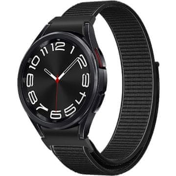 GS Najlonski remen za Samsung Galaxy Watch 4/5/6 40/42/43/44/45/46/47 mm, crni