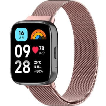 GS Milanski remenčić za Xiaomi Redmi Watch 3 Active, roza