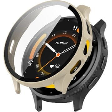 GS 2u1 futrola + kaljeno staklo za Garmin Venu 3, bež