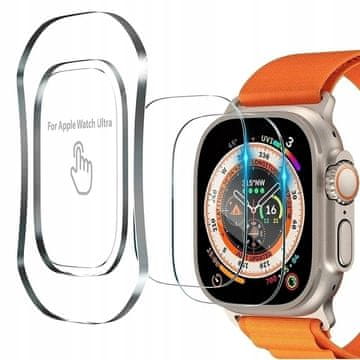 Overboard 2x kaljeno staklo s okvirom za Apple Watch Ultra 1/2/3 49 mm