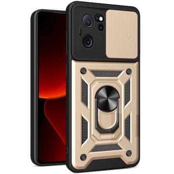GS Oklopna futrola za Xiaomi 13T / 13T Pro, CamShield Slide, zlatna