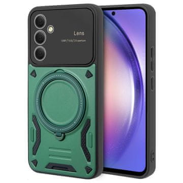 GS Oklopna futrola za Samsung Galaxy A54 5G, CamShield MagSafe, zelena