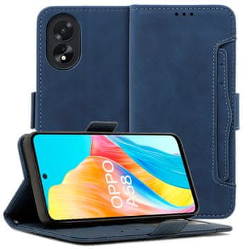 GS Preklopna futrola za Oppo A58 4G, utor za karticu, plava