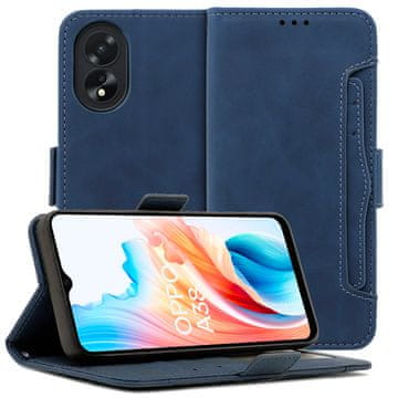 GS Preklopna futrola za Oppo A38 / A18, utor za karticu, plava