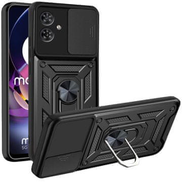 GS Oklopna futrola za Motorola Moto G54 5G, CamShield Slide, crna