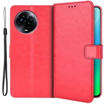 GS Realme 11 5G Crazy Horse novčanik s preklopnim poklopcem, crvena