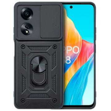 GS Oklopna futrola za Oppo A58 4G, CamShield Slide, crna