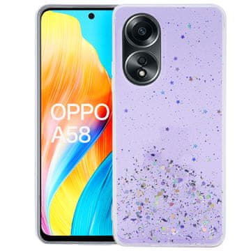 GS Futrola za Oppo A58 4G, svjetlucava, ljubičasta