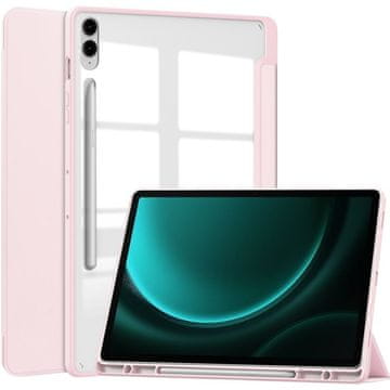 GS Futrola za Samsung Galaxy Tab S9 FE+ Plus, Smartcase Hybrid, s držačem za olovku, roza