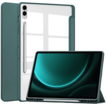 GS Futrola za Samsung Galaxy Tab S9 FE+ Plus, Smartcase Hybrid, s držačem za olovku, zelena