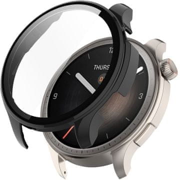 GS 2u1 futrola + kaljeno staklo za Amazfit Balance, crna